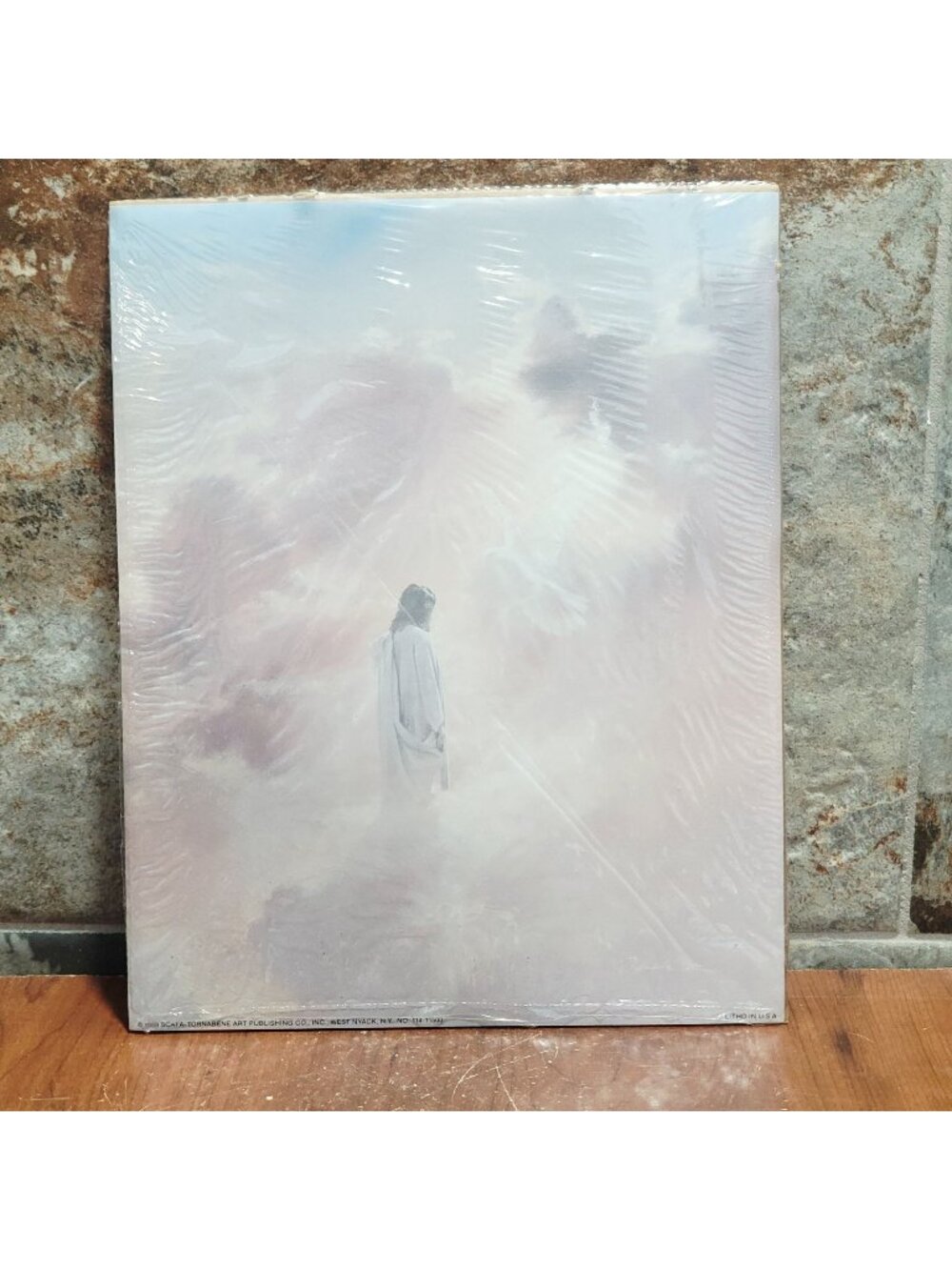 Vintage Unframed Jesus Christ Art Print 1989 Lithograph